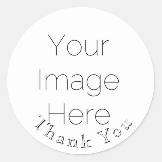 custom Wedding Thank You Single Photo Sticker