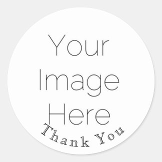 custom Wedding Thank You Single Photo Sticker