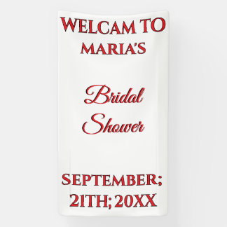 Custom Wedding Welcome Bridal Shower Engaged Banne Banner