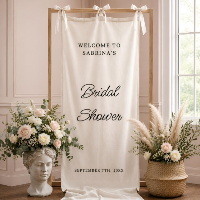 Custom  Wedding Welcome Bridal Shower Engaged Banner (Creator Uploaded)