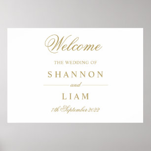 Custom Wedding Welcome Poster