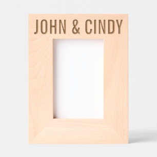 CUSTOM WEDDING WOOD ETCHED FRAMES