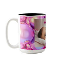Custom Welcome Baby Photo & Text Mug