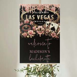 Custom Welcome Las Vegas Bachelorette Luxury  Poster