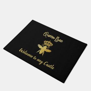 Custom Welcome to my Castle QUEEN BEE Funny Rug