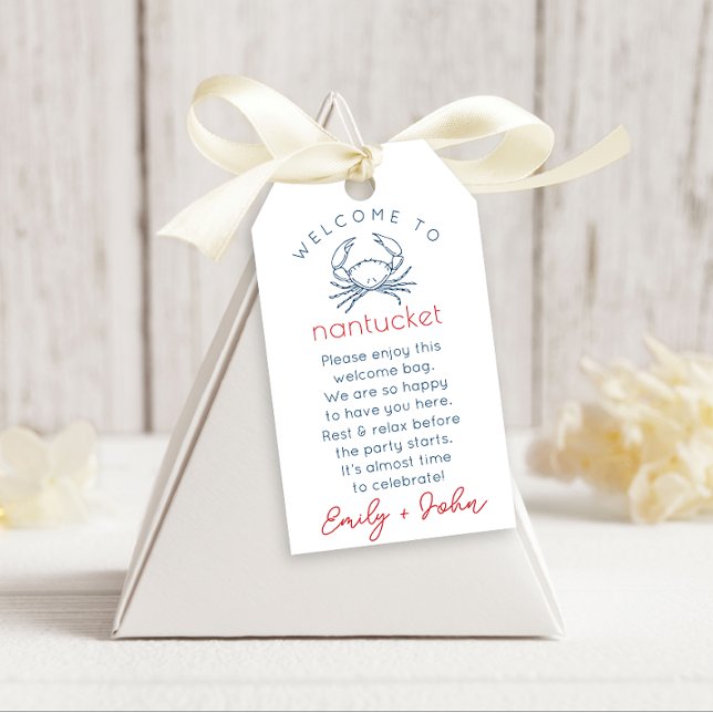 Custom Welcome to Nantucket wedding Tag (Creator Uploaded)