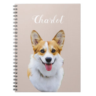 Custom Welsh Corgi Dog Personalised Drawing Notebook