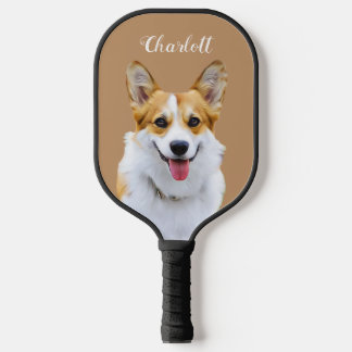 Custom Welsh Corgi Dog Personalised Drawing Pickleball Paddle