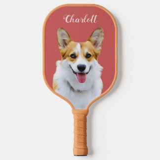 Custom Welsh Corgi Dog Personalised Drawing Pickleball Paddle