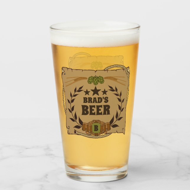 Custom Western Beer Glass (Front Filled)
