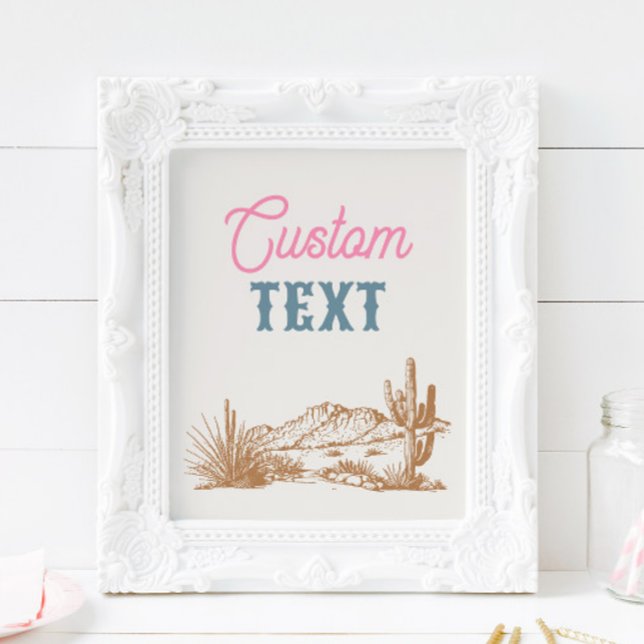 Custom Western Party Sign (Creator Uploaded)