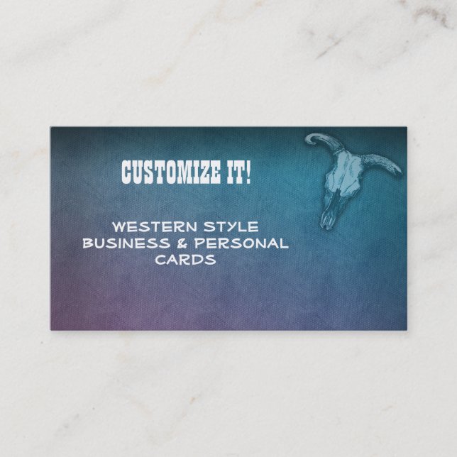 CUSTOM Western style business & Personal Cards (Front)
