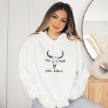 Custom Western Wedding Bachelorette Party Group Hoodie<br><div class="desc">Are you looking for the perfect bachelorette party gift? If so, look no further than our personalised western wedding bachelorette party group Getting Hitched and Getting Rowdy hoodie sweatshirt! This unique sweatshirt is perfect for any bride-to-be who loves to get her groove on. Not only is it stylish and comfortable,...</div>
