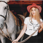 Custom Western Wedding Bachelorette Party Group T-Shirt<br><div class="desc">Looking for the perfect country bachelorette party shirt? Look no further than this Getting Hitched and Gettin' Rowdy shirts! This unique shirt is perfect for any bride-to-be who wants to show off her fun side. This shirt is perfect for getting hitched in style! The cool girl graphic will let everyone...</div>