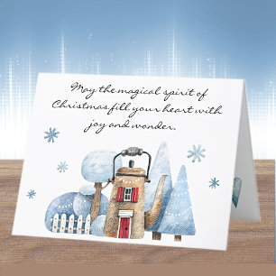 Custom, Whimsical Merry Christmas Holiday Card