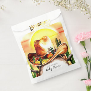 Custom Whimsical Pastel Cowboy Baby Shower Favour Bags