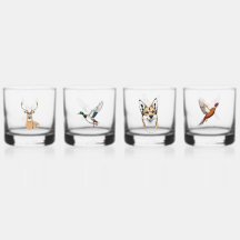 Custom whiskey glass set