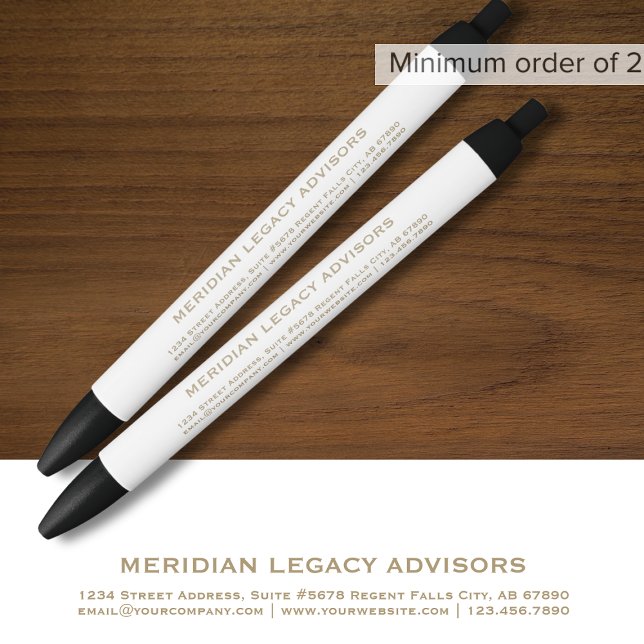 Custom White and Gold Promotional Pen (Creator Uploaded)