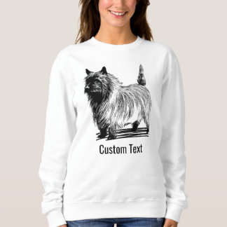 Custom White Black Cat Mum Graphic Cute Pet Photo Sweatshirt