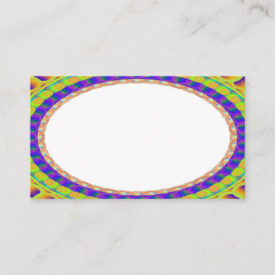 Custom White Centre B6 Business Cards