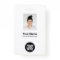 Custom White Employee Photo, Bar Code, Logo, Name