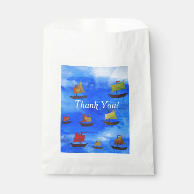 Custom White Favor Bag (Front)