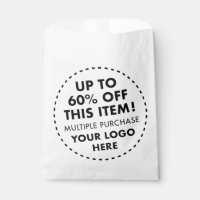 Custom White Favour Bags 60% OFF Bulk Buy Discount