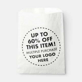 Custom White Favour Bags 60% OFF Bulk Buy Discount