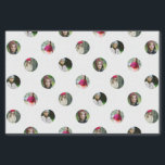 Custom White Photo Dot Tissue Paper<br><div class="desc">Photography courtesy of Sydney Treasures Photography: www.sydneytreasuresphotography.com.au/</div>