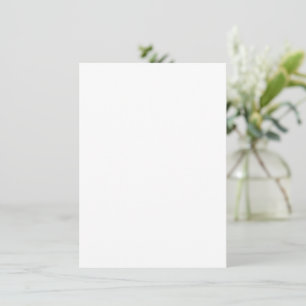 Custom white simple Design Add Photo or Text Card