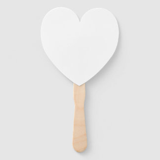 Custom white simple Design Add Photo or Text Hand Fan