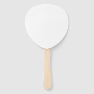 Custom white simple Design Add Photo or Text Hand Fan
