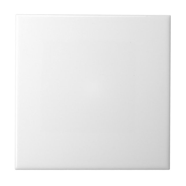 Custom white simple Design Add Photo or Text Tile (Front)