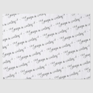 Custom White Wedding Tissue Paper – Personalised