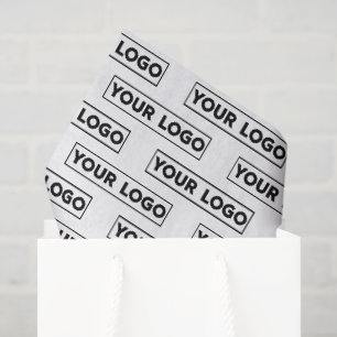 Custom Wide Logo Pattern Branded Tissue Paper