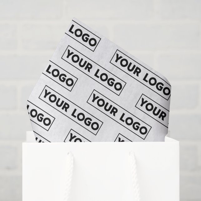Custom Wide Logo Pattern Branded Tissue Paper (Gift Bag)