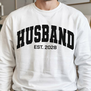 Custom Wife and Husband Sweatshirt, Wedding Gift Sweatshirt