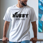 Custom Wifey Hubby Couple Shirt Set for Newlyweds<br><div class="desc">Celebrate your love in style with this minimalist "Wifey & Hubby" matching shirt set – perfect for weddings, honeymoons, or just showing off your newlywed glow! These custom couple shirts are designed with clean, modern typography to complement any wedding vibe – from classy to casual. Whether it's for the big...</div>