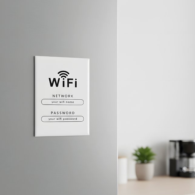 Custom WiFi Magnet for Office & Home Guest Network (Creator Uploaded)