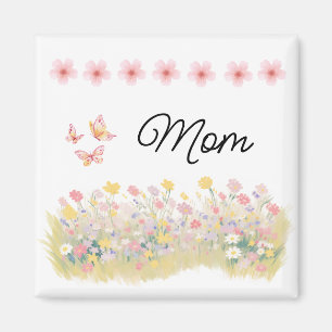 Custom Wildflower Butterfly Magnet