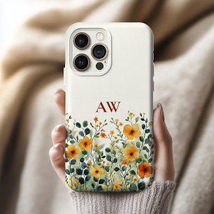 Custom Wildflower Case Gift for Mom or Bridesmaid
