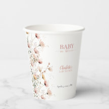 custom wildflower floral paper cups template