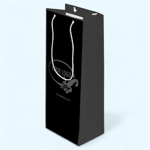 Custom Wine Gift Bag Business Logo Branded