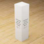 Custom Wine Gift Box<br><div class="desc">Customise your design in Templett. After you are done editing, download your file in a JPG format (don't forget to turn on the bleed option). Upload your design here by clicking on the blue "Personalise" button.</div>