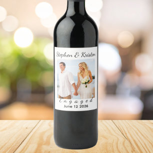 Custom Wine Labels, engagement Party Favours,  Label
