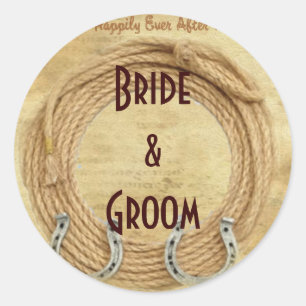 Custom Wine or Beer bottle Western Wedding Labels