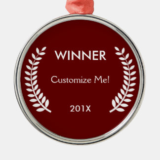 Custom Winner Laurels Metal Tree Decoration