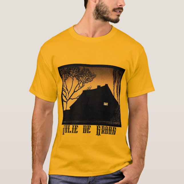 Custom Winter Evening Sunset by Julie de Graag T-Shirt (Front)
