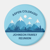 Custom Winter Family Reunion Party Snowy Mountain