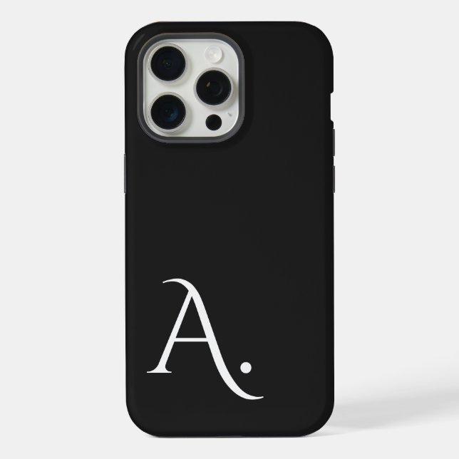 Custom with Initial Name iPhone Case (Back)